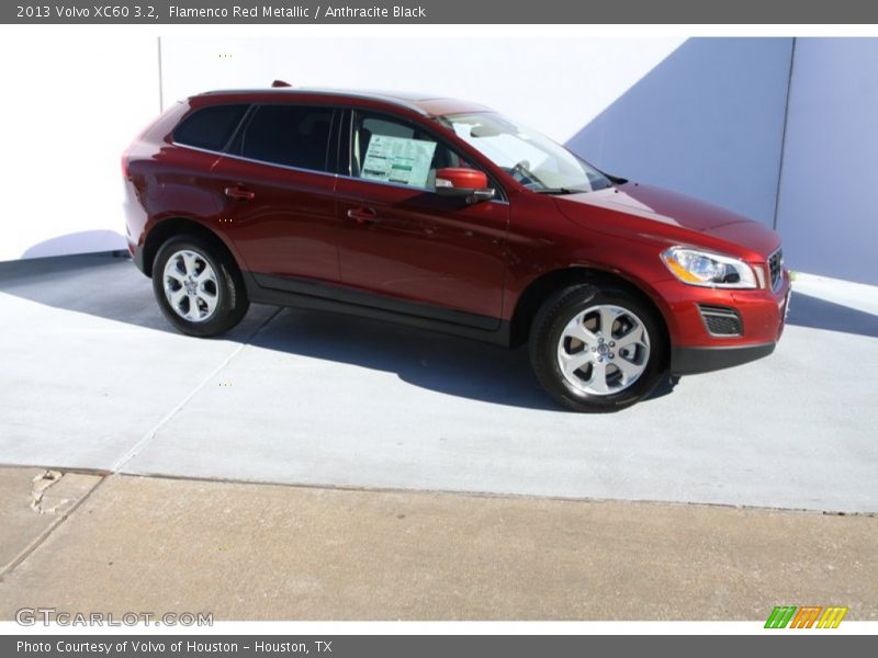 Flamenco Red Metallic / Anthracite Black 2013 Volvo XC60 3.2