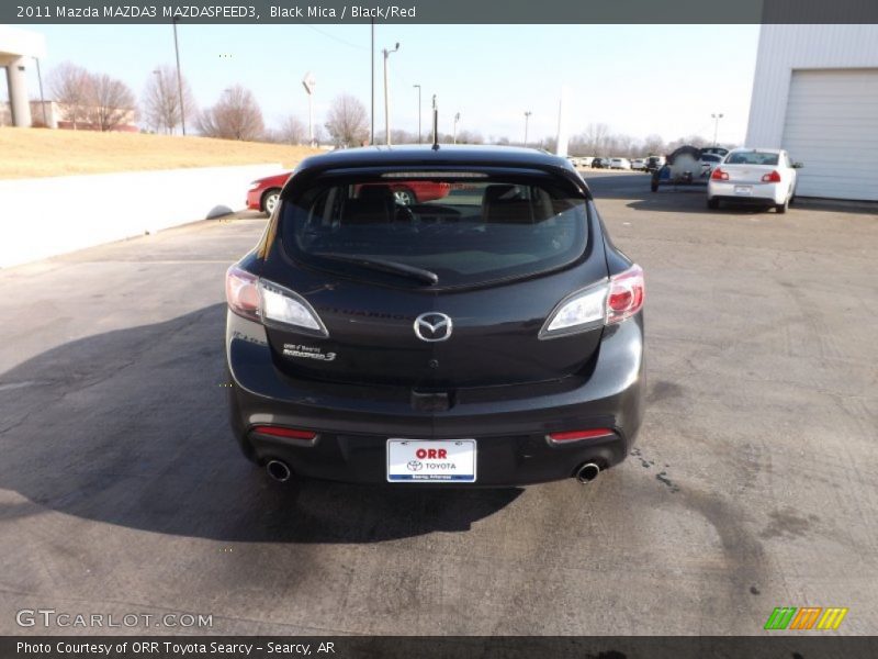 Black Mica / Black/Red 2011 Mazda MAZDA3 MAZDASPEED3