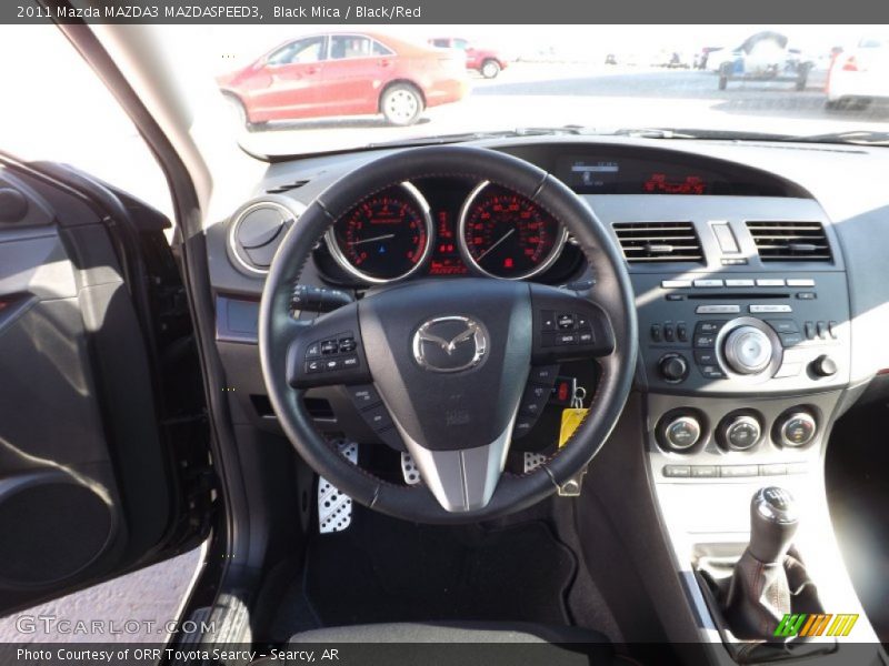 Black Mica / Black/Red 2011 Mazda MAZDA3 MAZDASPEED3