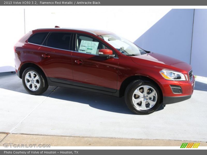 Flamenco Red Metallic / Anthracite Black 2013 Volvo XC60 3.2