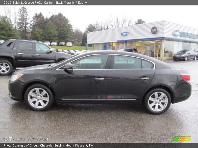 Carbon Black Metallic / Ebony 2012 Buick LaCrosse FWD