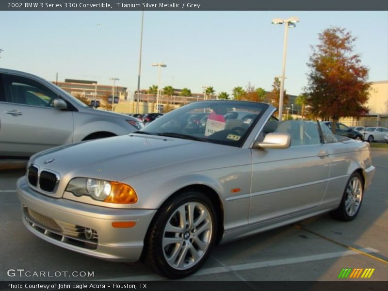 Titanium Silver Metallic / Grey 2002 BMW 3 Series 330i Convertible