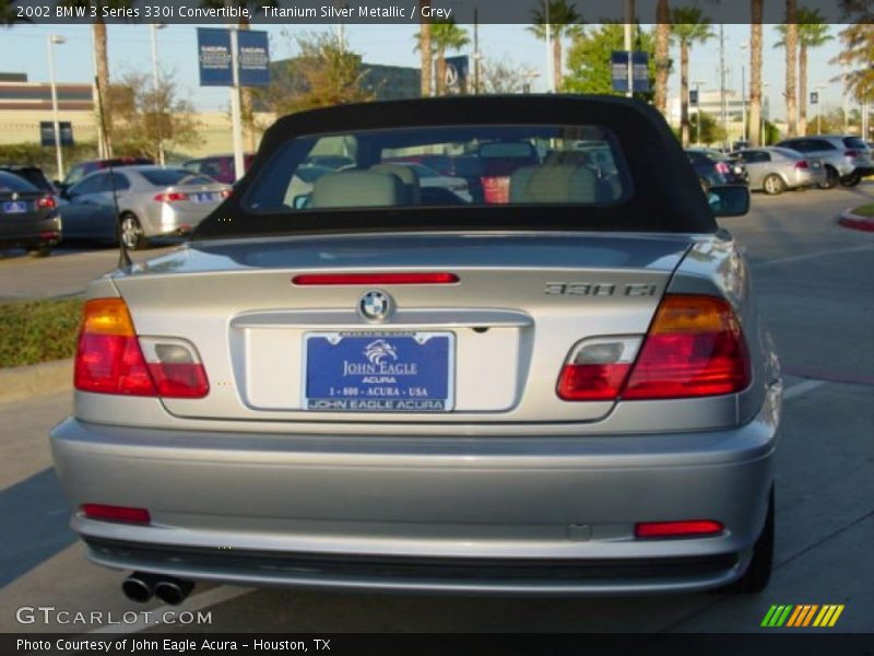 Titanium Silver Metallic / Grey 2002 BMW 3 Series 330i Convertible