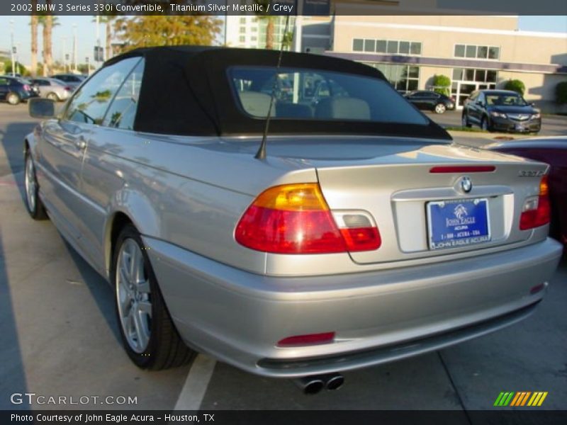 Titanium Silver Metallic / Grey 2002 BMW 3 Series 330i Convertible