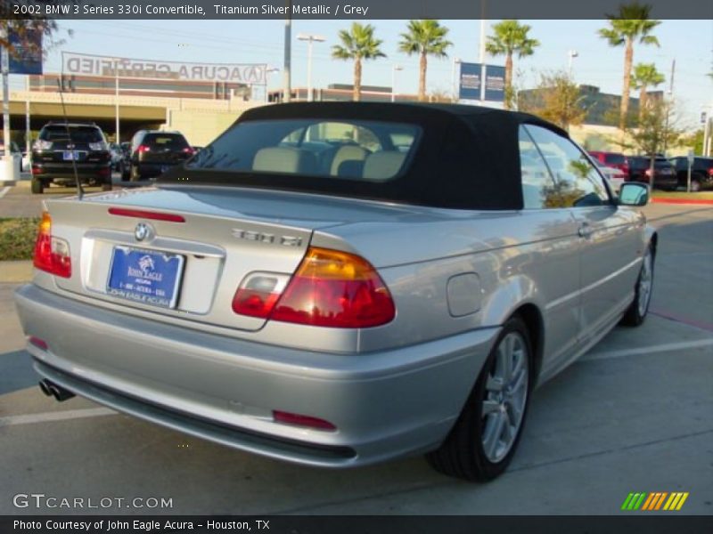 Titanium Silver Metallic / Grey 2002 BMW 3 Series 330i Convertible