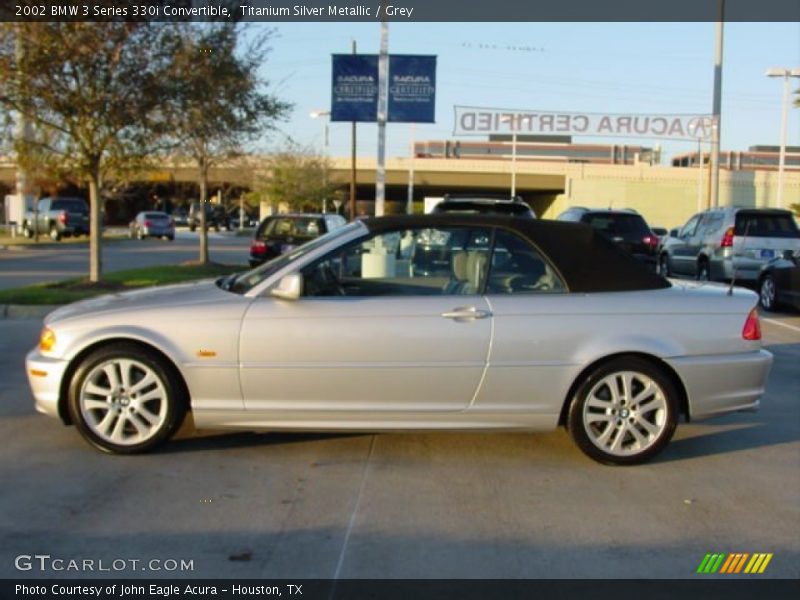 Titanium Silver Metallic / Grey 2002 BMW 3 Series 330i Convertible