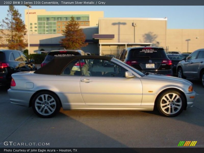 Titanium Silver Metallic / Grey 2002 BMW 3 Series 330i Convertible