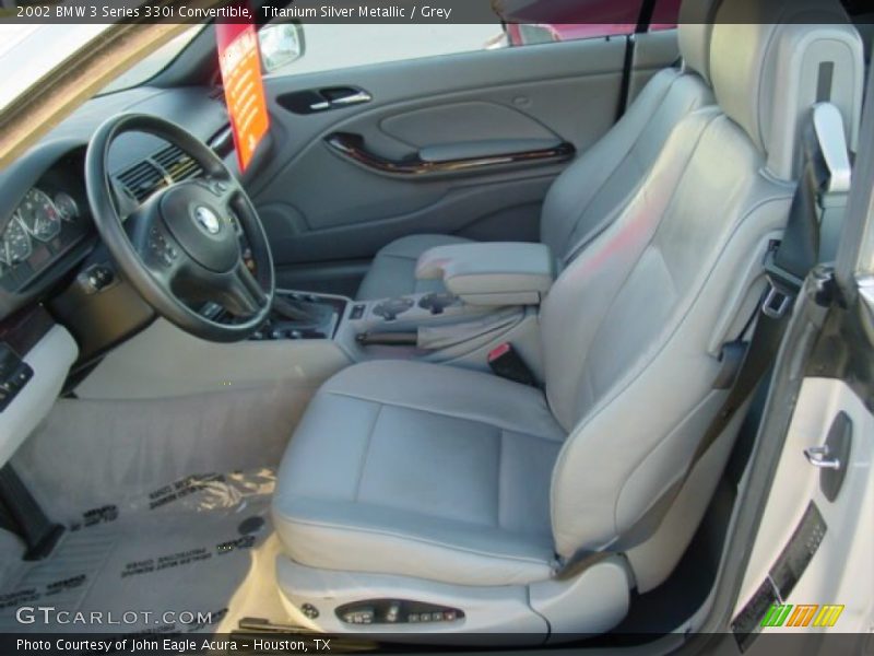 Titanium Silver Metallic / Grey 2002 BMW 3 Series 330i Convertible