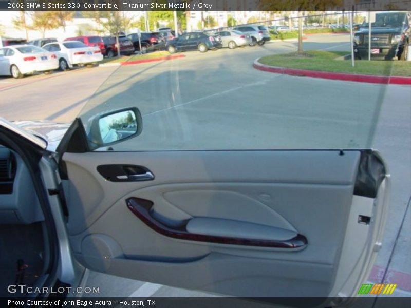 Titanium Silver Metallic / Grey 2002 BMW 3 Series 330i Convertible