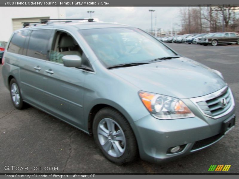 Nimbus Gray Metallic / Gray 2008 Honda Odyssey Touring