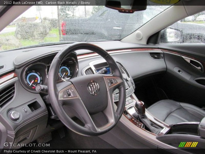 Carbon Black Metallic / Ebony 2012 Buick LaCrosse FWD