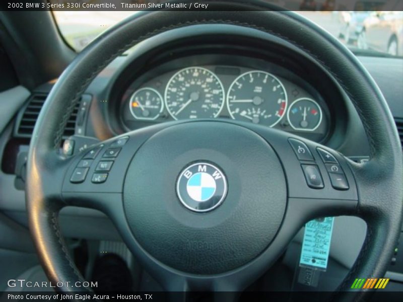 Titanium Silver Metallic / Grey 2002 BMW 3 Series 330i Convertible