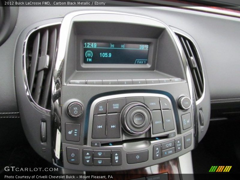 Carbon Black Metallic / Ebony 2012 Buick LaCrosse FWD