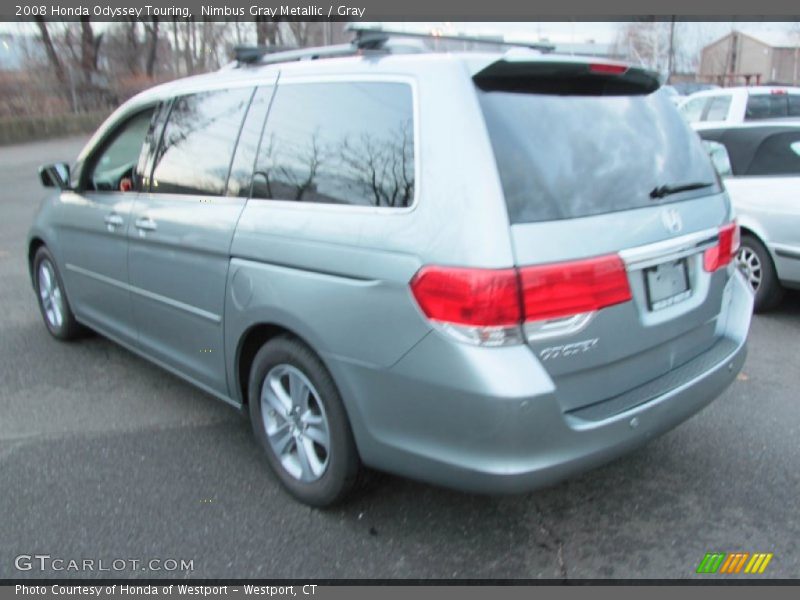 Nimbus Gray Metallic / Gray 2008 Honda Odyssey Touring