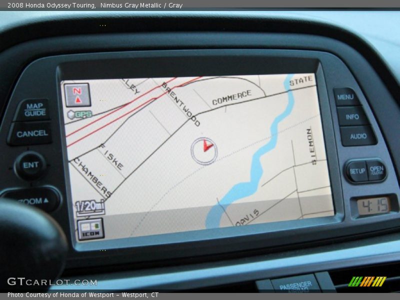 Nimbus Gray Metallic / Gray 2008 Honda Odyssey Touring