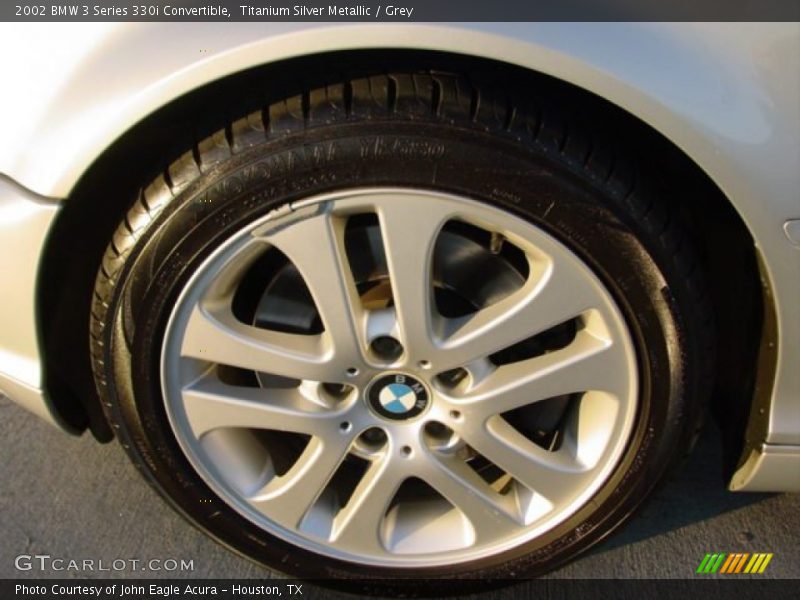 Titanium Silver Metallic / Grey 2002 BMW 3 Series 330i Convertible