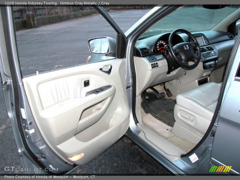 Nimbus Gray Metallic / Gray 2008 Honda Odyssey Touring
