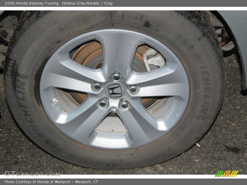 Nimbus Gray Metallic / Gray 2008 Honda Odyssey Touring