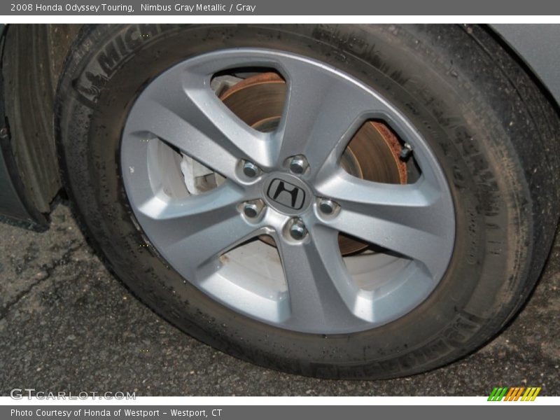 Nimbus Gray Metallic / Gray 2008 Honda Odyssey Touring