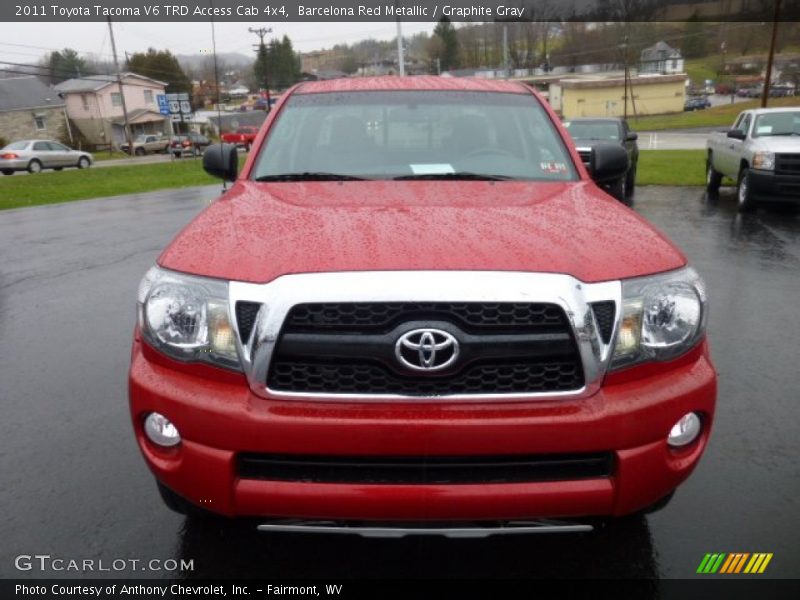 Barcelona Red Metallic / Graphite Gray 2011 Toyota Tacoma V6 TRD Access Cab 4x4