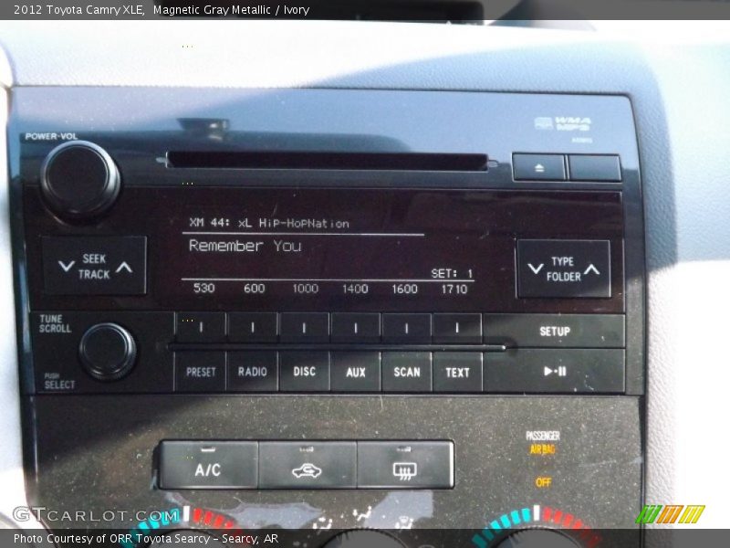 Magnetic Gray Metallic / Ivory 2012 Toyota Camry XLE