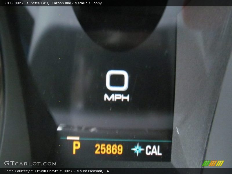 Carbon Black Metallic / Ebony 2012 Buick LaCrosse FWD