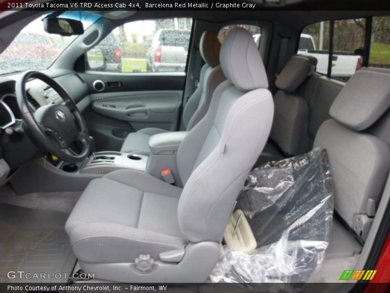 Barcelona Red Metallic / Graphite Gray 2011 Toyota Tacoma V6 TRD Access Cab 4x4