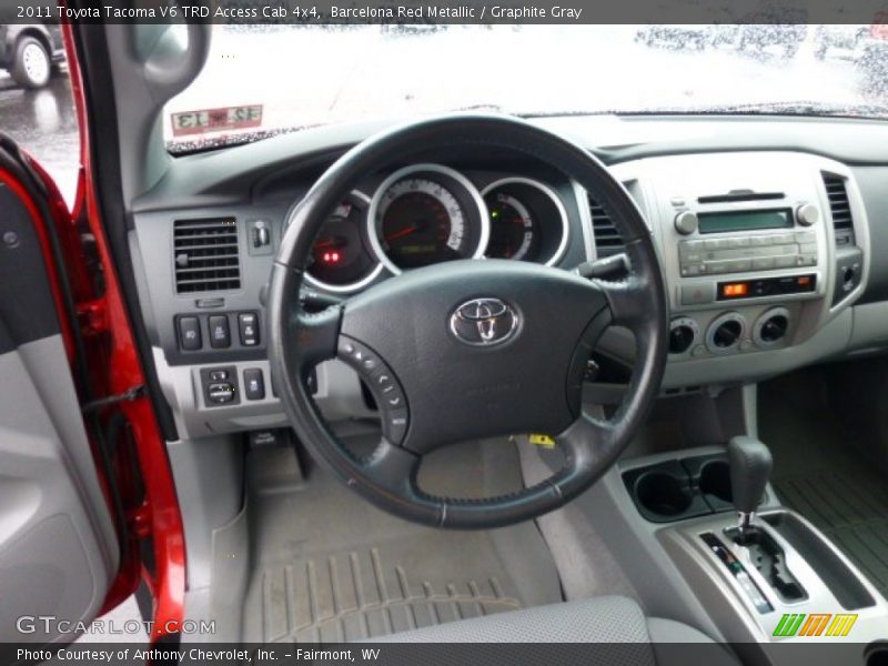Barcelona Red Metallic / Graphite Gray 2011 Toyota Tacoma V6 TRD Access Cab 4x4