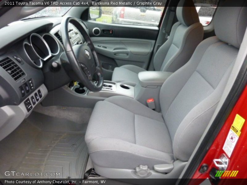 Barcelona Red Metallic / Graphite Gray 2011 Toyota Tacoma V6 TRD Access Cab 4x4