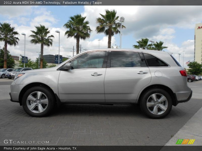 Palladium Metallic / Taupe 2012 Acura MDX SH-AWD Technology