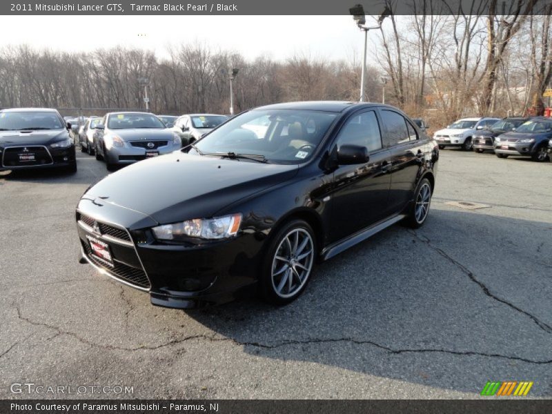 Tarmac Black Pearl / Black 2011 Mitsubishi Lancer GTS