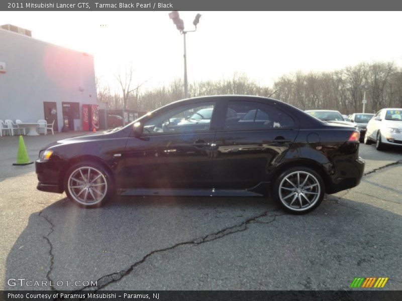 Tarmac Black Pearl / Black 2011 Mitsubishi Lancer GTS