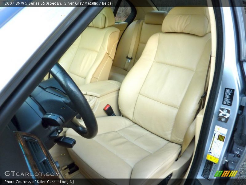 Front Seat of 2007 5 Series 550i Sedan