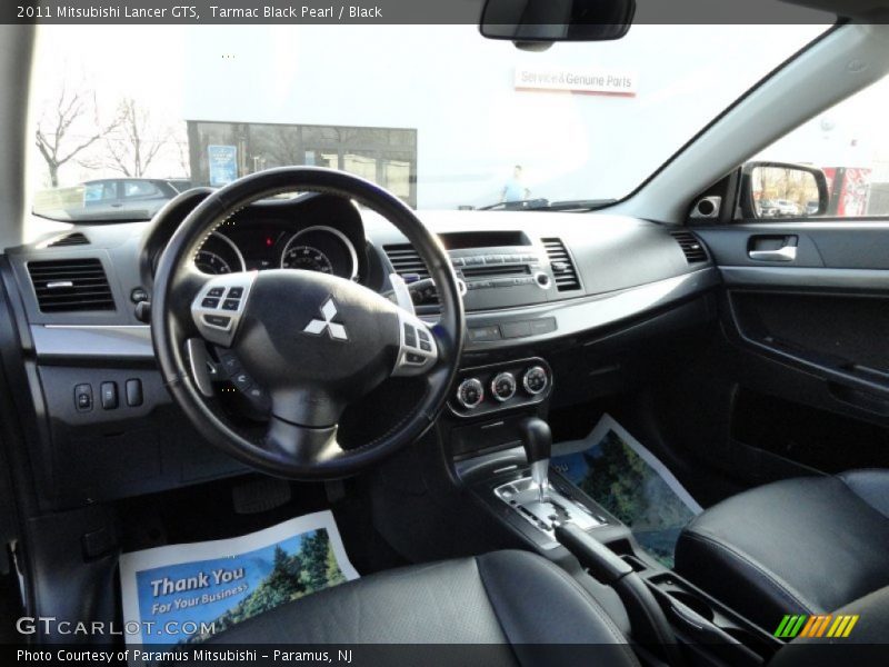 Tarmac Black Pearl / Black 2011 Mitsubishi Lancer GTS
