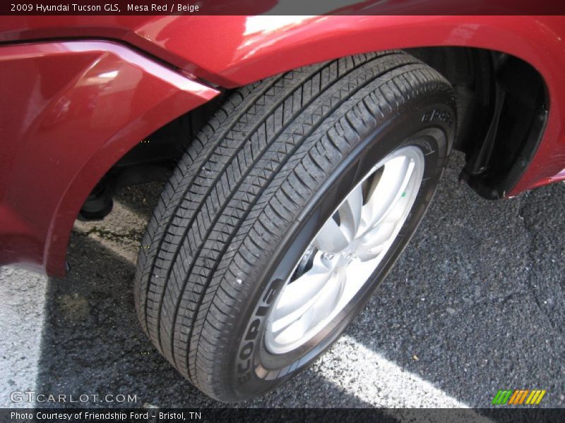 Mesa Red / Beige 2009 Hyundai Tucson GLS