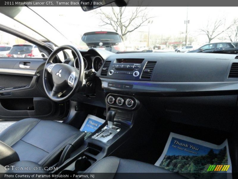 Tarmac Black Pearl / Black 2011 Mitsubishi Lancer GTS