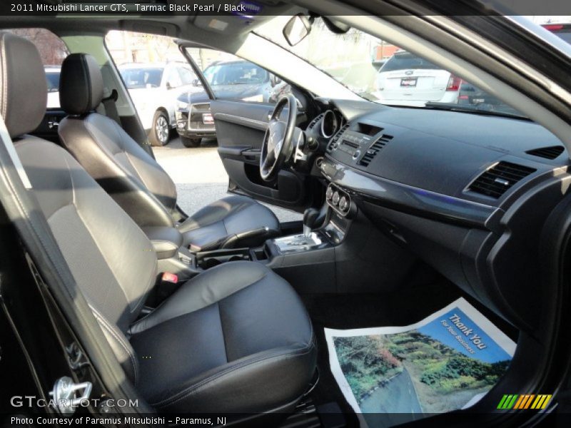 Tarmac Black Pearl / Black 2011 Mitsubishi Lancer GTS