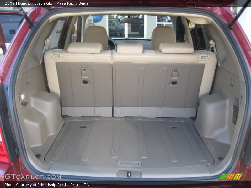 Mesa Red / Beige 2009 Hyundai Tucson GLS