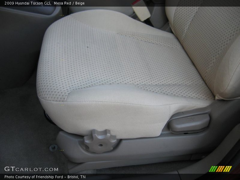 Mesa Red / Beige 2009 Hyundai Tucson GLS