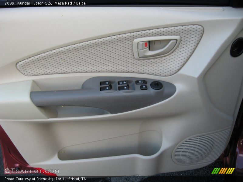 Mesa Red / Beige 2009 Hyundai Tucson GLS