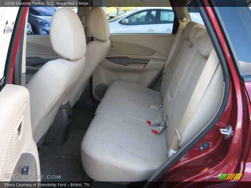 Mesa Red / Beige 2009 Hyundai Tucson GLS