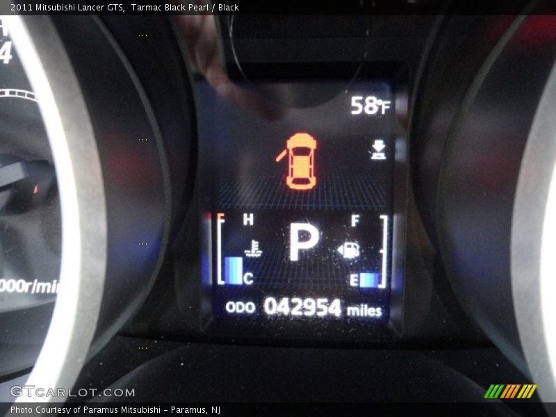 Tarmac Black Pearl / Black 2011 Mitsubishi Lancer GTS
