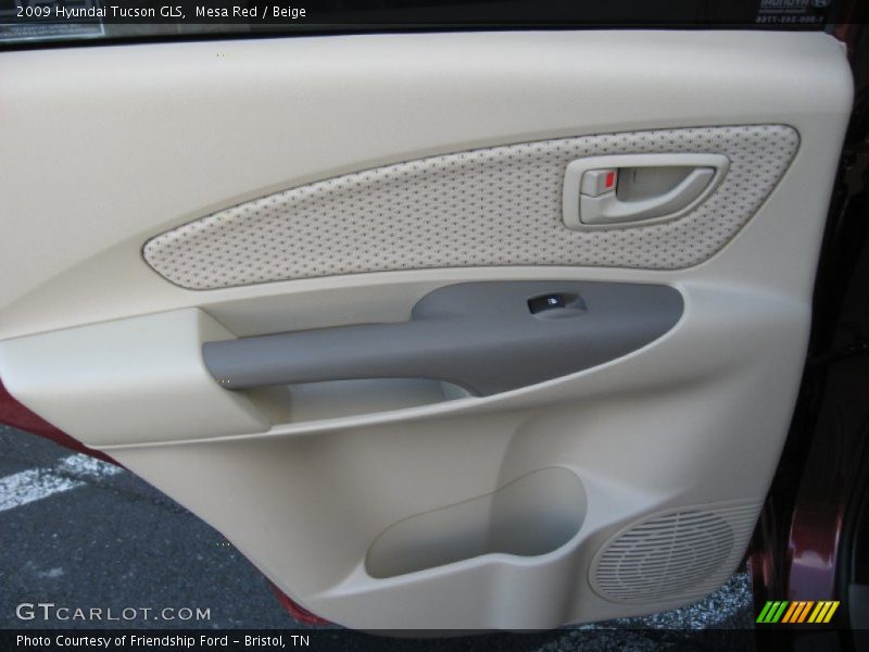 Mesa Red / Beige 2009 Hyundai Tucson GLS