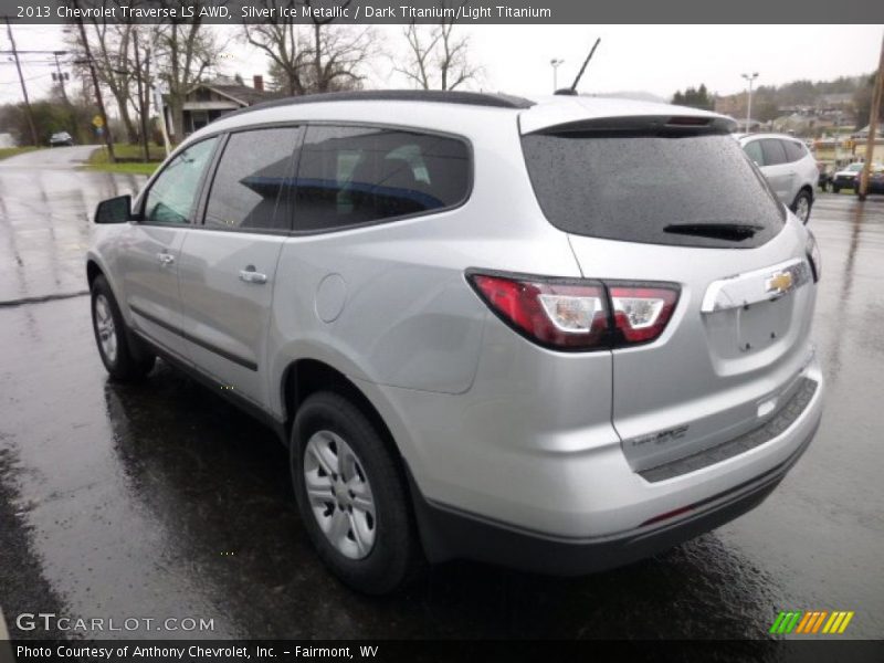 Silver Ice Metallic / Dark Titanium/Light Titanium 2013 Chevrolet Traverse LS AWD