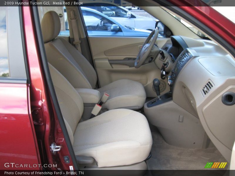 Mesa Red / Beige 2009 Hyundai Tucson GLS