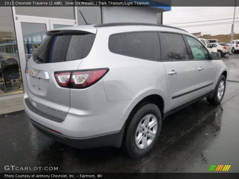 Silver Ice Metallic / Dark Titanium/Light Titanium 2013 Chevrolet Traverse LS AWD