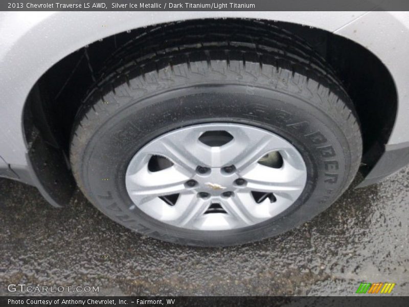Silver Ice Metallic / Dark Titanium/Light Titanium 2013 Chevrolet Traverse LS AWD