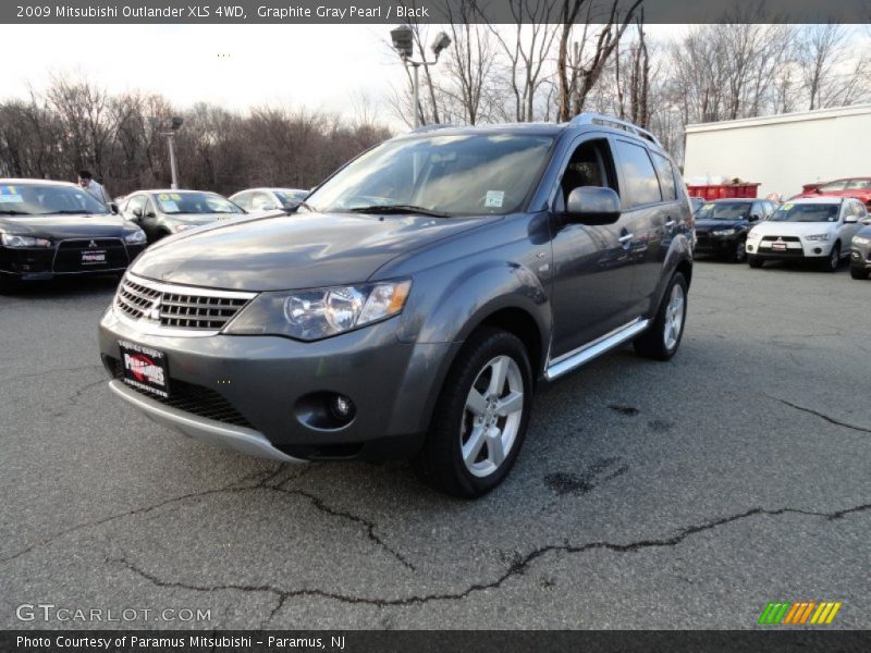 Graphite Gray Pearl / Black 2009 Mitsubishi Outlander XLS 4WD