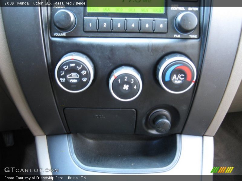 Mesa Red / Beige 2009 Hyundai Tucson GLS