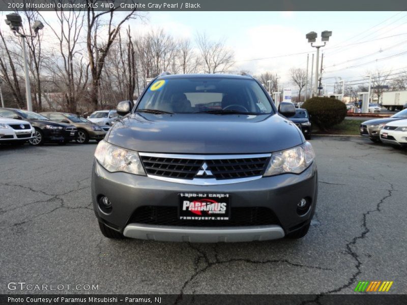 Graphite Gray Pearl / Black 2009 Mitsubishi Outlander XLS 4WD